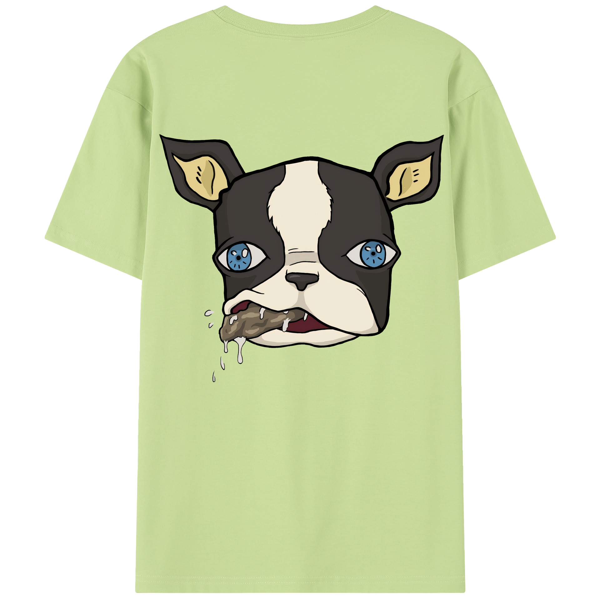 （画像用） ジョジョの奇妙な冒険 イギー JoJo's Bizarre Adventure Iggy 綿100％半袖Tシャツ（背面プリント）